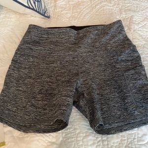 Gray bike shorts